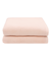 Linum Home Textiles Ediree 2 Piece Turkish Cotton Bath Towel Set Bedding In Blush