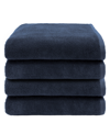 Linum Home Ediree Turkish Cotton 4 Piece Bath Towel Set In Marine