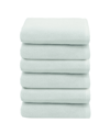 Linum Home Textiles Ediree 6 Piece Turkish Cotton Hand Towels Set Bedding In Aqua