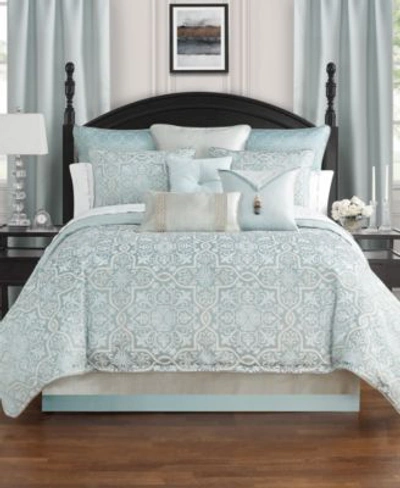 Waterford Arezzo 6pc Comforter Set In Blue