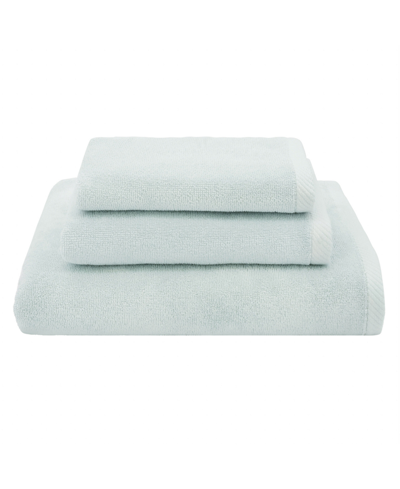 Linum Home Textiles Ediree 3 Piece Turkish Cotton Towel Set Bedding In Aqua
