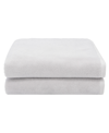 Linum Home Textiles Ediree 2 Piece Turkish Cotton Bath Towel Set Bedding In Silver-tone