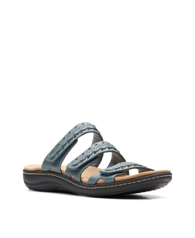 Clarks Women's Collection Laurieann Cove Sandals In Blue Gray