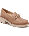 Naturalizer Desi Lug Sole Loafers In Taupe Leather
