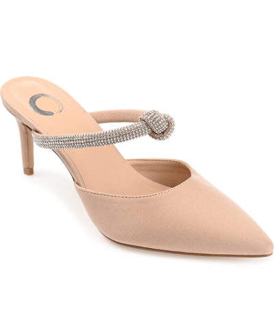 JOURNEE COLLECTION WOMEN'S LUNNA RHINESTONE KNOT DRESS PUMPS