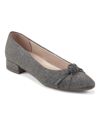 Easy Spirit Caster 2 Womens Slip-on Glitter Loafers In Pewter/gold-tone Glitter