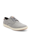 Steve Madden Men's Fenta Fashion Lace-up Sneakers In Gray Fabric