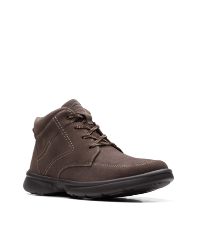 Clarks Men's Collection Bradley Mid Comfort Boots Men's Shoes In Brown Tumbled Leather