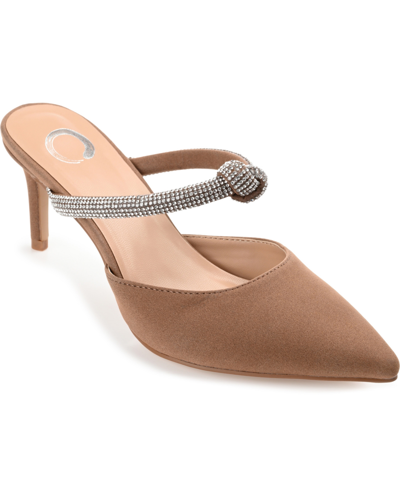 JOURNEE COLLECTION WOMEN'S LUNNA RHINESTONE KNOT DRESS PUMPS