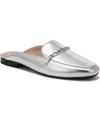 Naturalizer Emiline-mule Mules In Silver Metallic Leather