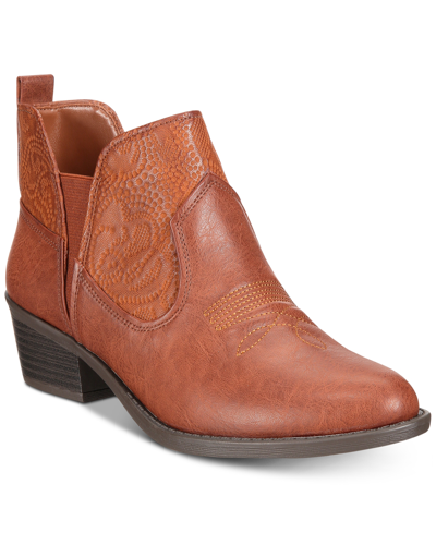 Easy Street Legend Booties In Tan