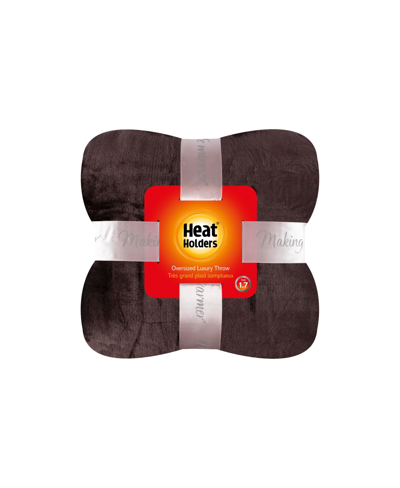 Heat Holders Oversized Blanket In Brown
