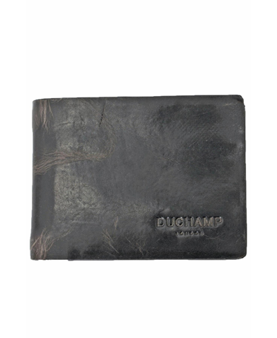 Duchamp London Men's Slim Bifold Wallet In Charcoal