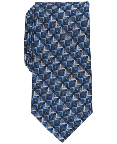 Perry Ellis Men's Chandler Geometric-print Tie In Navy