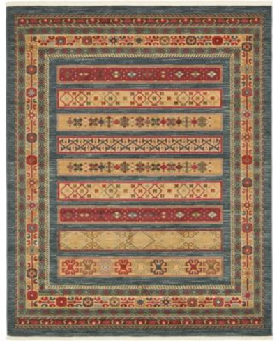 Bayshore Home Ojas Oja4 Area Rug Collection In Rust Red