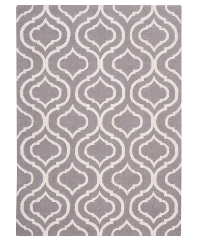 Long Street Looms Straight Str15 8' X 11' Area Rug In Silver