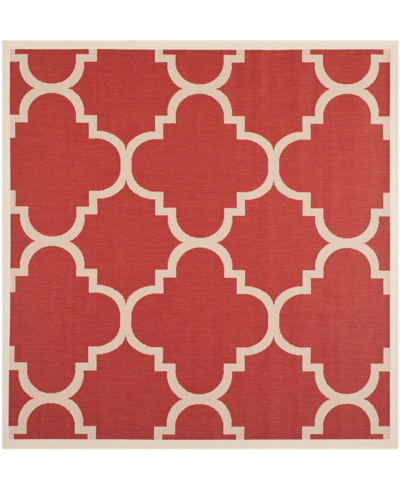 Safavieh Courtyard Cy6243 Red 7'10" X 7'10" Sisal Weave Square Outdoor Area Rug