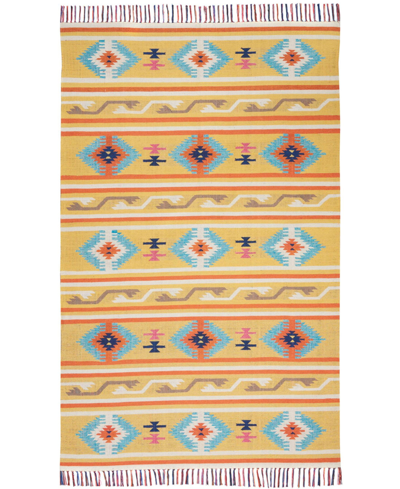 Long Street Looms Macah Mac03 6'6" X 9'6" Area Rug In Yellow