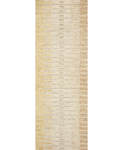 Chris Loves Julia Chris Chr-01 2'6" X 11'6" Runner Area Rug In Yellow