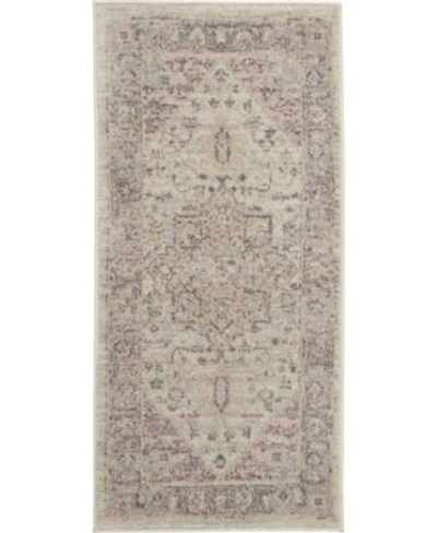 Long Street Looms Peace Pea06 Area Rug Collection In Ivory