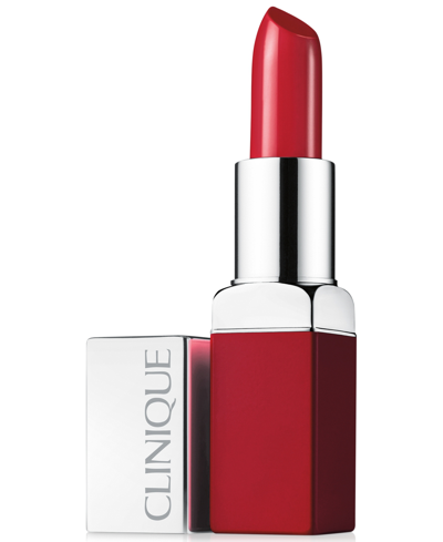 Clinique Pop Lip Colour + Primer Lipstick, 0.13 Oz. In Cherry Pop