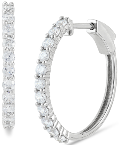 Grown With Love Lab Grown Diamond Small Hoop Earrings (1 Ct. T.w.) In 14k White Gold