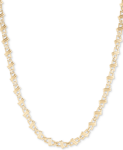 Lucky Brand Gold-tone Ladder Link Collar Necklace, 16-1/3" + 1" Extender