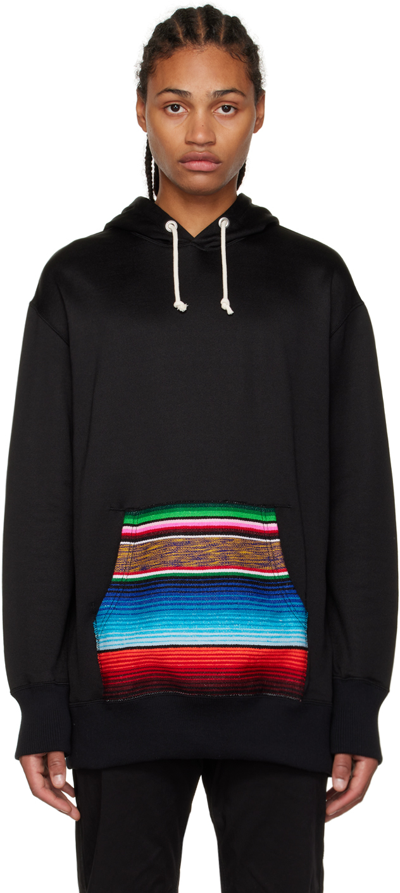 Junya Watanabe Black Comme Des Garçons Edition Striped Hoodie