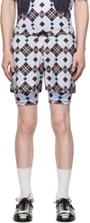 Chopova Lowena Pink Layered Shorts In Multi