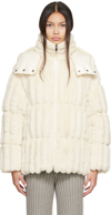 Moncler Women's Mainline Fare Faux Fur Jacket In 034 White