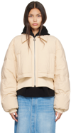 WOOYOUNGMI BEIGE LAYERED DOWN JACKET