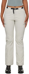 Ok Gray Embroidered Trousers In L Gray