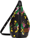 Kenzo Floral-print Cross Body Bag In 99 - Black