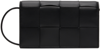 Bottega Veneta Intrecciato Leather Wallet-on-strap In 8425 Black Gold