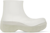 Bottega Veneta Transparent Puddle Boots In White