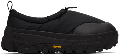 Amomento Black Vibram Padded Slippers