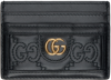 Gucci Gg Marmont Matelassé Leather Card Holder In Black