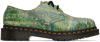 DR. MARTENS' GREEN THE NATIONAL GALLERY EDITION MONET 1461 OXFORDS