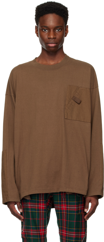 Undercover Brown Patch Long Sleeve T-shirt