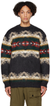 JUNYA WATANABE GRAY JACQUARD SWEATER