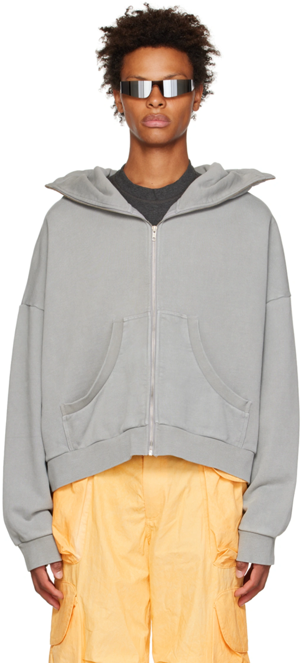 トップス Entire studios xxs hoodie grey Heavy cotton hoodie in grey - Entire Studios | Mytheresa