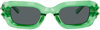 A Better Feeling Green Bolu Sunglasses In Green