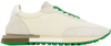 The Row Men's Owen Textile & Leather Runner Sneakers In Ivgr Ivory/green