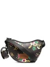 Kenzo Floral-print Cross Body Bag In Black