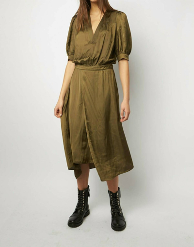 ralia satin dress EQUATION Zadig Ralia Satin Dress - Bronze