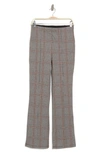 T Tahari High Waist Bootcut Pointe Pants In Blk/camel/orange Y/d