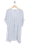 Boho Me Striped Tunic Dress In White