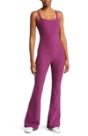 Beyond Yoga Hit The Scene Space Dye Jumpsuit In Aubergine-beet