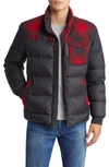 Pendleton Grizzly Wool & Nylon 650-fill Power Down Puffer Coat In Red Ombre