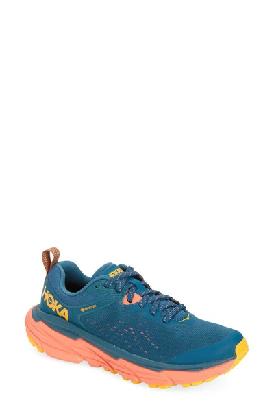 Hoka Challenger Atr 6 Trail Running Shoe In Blue Coral / Camellia